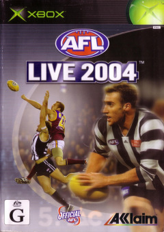 AFL Live 2004 for the Microsoft Xbox Front Cover Box Scan