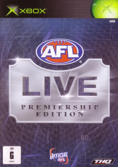 AFL Live Premiership Edition for the Microsoft Xbox Front Cover Box Scan