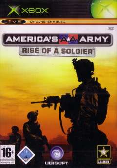 America's Army: Rise of a Soldier  for the Microsoft Xbox Front Cover Box Scan