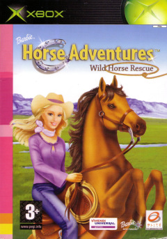 Barbie Horse Adventures: Wild Horse Rescue for the Microsoft Xbox Front Cover Box Scan