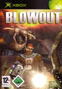 Blowout for the Microsoft Xbox Front Cover Box Scan