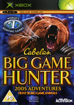 Cabela's Big Game Hunter: 2005 Adventures for the Microsoft Xbox Front Cover Box Scan