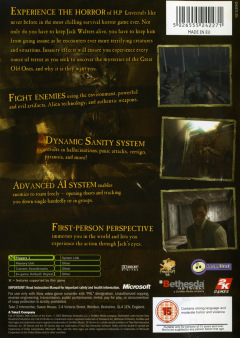 Scan of Call of Cthulhu: Dark Corners of the Earth