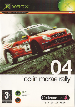Colin McRae Rally 04 for the Microsoft Xbox Front Cover Box Scan