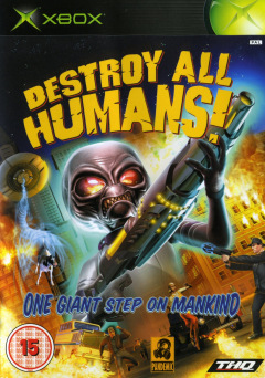 Destroy All Humans for the Microsoft Xbox Front Cover Box Scan