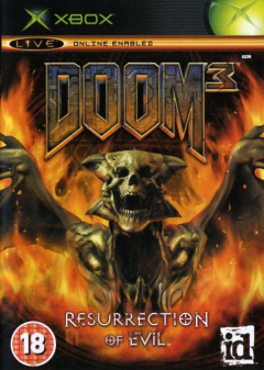 Doom 3: Resurrection of Evil for the Microsoft Xbox Front Cover Box Scan