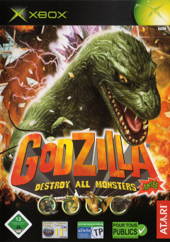 Godzilla: Destroy All Monsters: Melee for the Microsoft Xbox Front Cover Box Scan