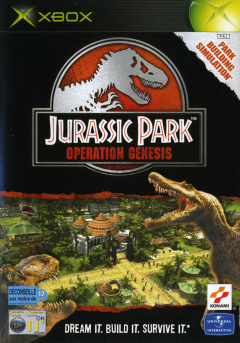 Jurassic Park: Operation Genesis for the Microsoft Xbox Front Cover Box Scan