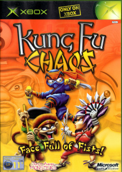 Kung Fu Chaos for the Microsoft Xbox Front Cover Box Scan