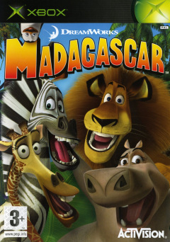 Madagascar for the Microsoft Xbox Front Cover Box Scan