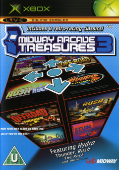 Midway Arcade Treasures 3 for the Microsoft Xbox Front Cover Box Scan