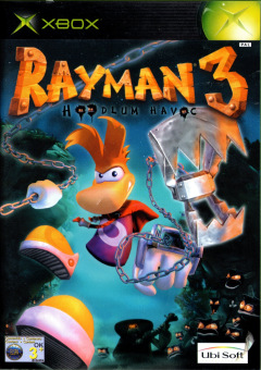 Rayman 3: Hoodlum Havoc for the Microsoft Xbox Front Cover Box Scan