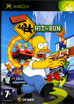 The Simpsons: Hit & Run for the Microsoft Xbox Front Cover Box Scan