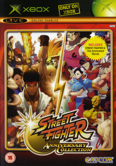 Street Fighter Anniversary Collection for the Microsoft Xbox Front Cover Box Scan