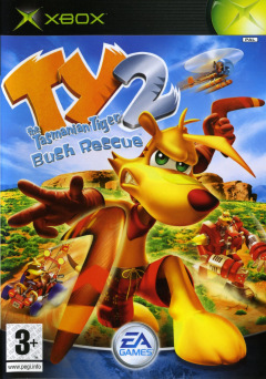 Ty the Tasmanian Tiger 2: Bush Rescue  for the Microsoft Xbox Front Cover Box Scan