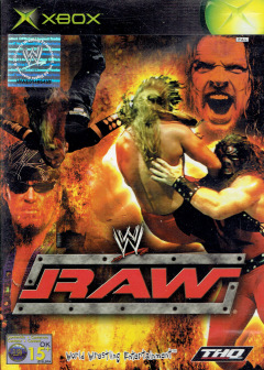 WWE Raw for the Microsoft Xbox Front Cover Box Scan