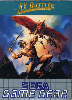 Ax Battler: A Legend of Golden Axe for the Sega Game Gear Front Cover Box Scan