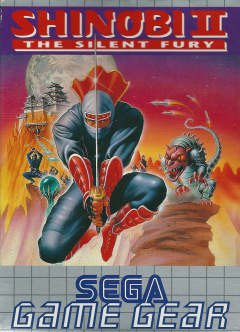 Shinobi II: The Silent Fury for the Sega Game Gear Front Cover Box Scan