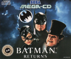 Batman Returns for the Sega Mega-CD Front Cover Box Scan