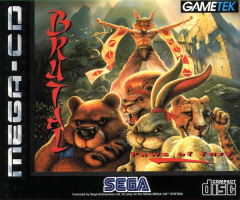 Brutal: Paws of Fury for the Sega Mega-CD Front Cover Box Scan