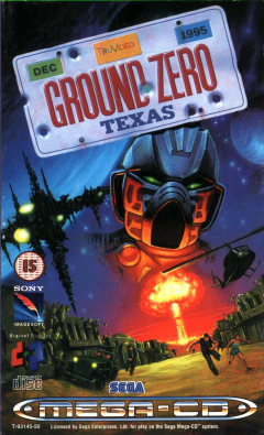 Ground Zero Texas for the Sega Mega-CD Front Cover Box Scan