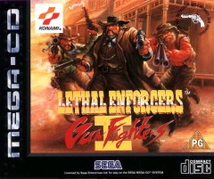 Lethal Enforcers 2: Gun Fighters for the Sega Mega-CD Front Cover Box Scan
