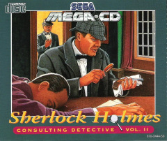 Sherlock Holmes: Consulting Detective Volume II for the Sega Mega-CD Front Cover Box Scan