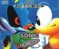 Sonic CD for the Sega Mega-CD Front Cover Box Scan