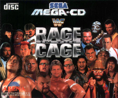 WWF: Rage In The Cage for the Sega Mega-CD Front Cover Box Scan