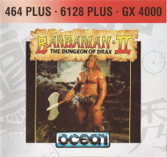 Barbarian II: The Dungeons Of Drax for the Amstrad GX4000 Front Cover Box Scan