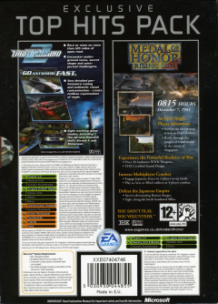 Scan of Exclusive Top Hits Pack: Limited Edition: Need For Speed Underground 2 + Medal of Honor: Rising Sun