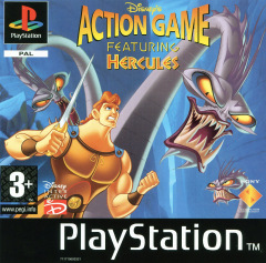 Action Game Featuring Hercules (Disney's) for the Sony PlayStation Front Cover Box Scan