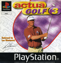 Actua Golf 3 for the Sony PlayStation Front Cover Box Scan