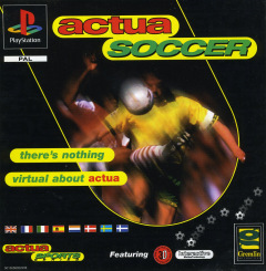 Actua Soccer for the Sony PlayStation Front Cover Box Scan