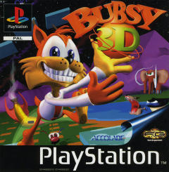 Bubsy 3D for the Sony PlayStation Front Cover Box Scan