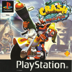 Crash Bandicoot 3: Warped for the Sony PlayStation Front Cover Box Scan