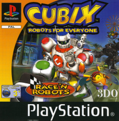 Cubix: Robots For Everyone: Race 'n Robots for the Sony PlayStation Front Cover Box Scan