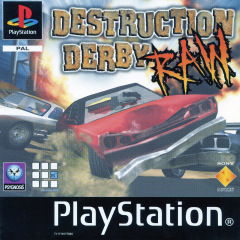 Destruction Derby Raw for the Sony PlayStation Front Cover Box Scan