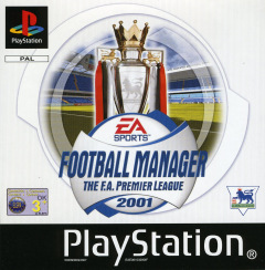The F.A. Premier League Football Manager 2001 for the Sony PlayStation Front Cover Box Scan