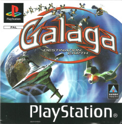 Galaga: Destination Earth for the Sony PlayStation Front Cover Box Scan