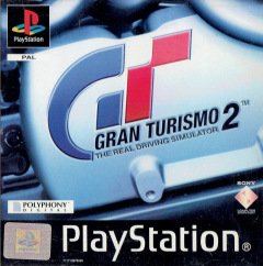 Gran Turismo 2: The Real Driving Simulator for the Sony PlayStation Front Cover Box Scan