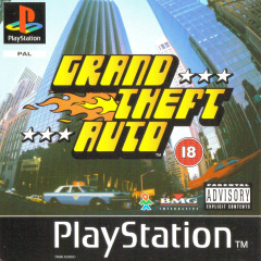 Grand Theft Auto for the Sony PlayStation Front Cover Box Scan