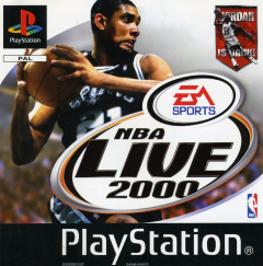NBA Live 2000 for the Sony PlayStation Front Cover Box Scan