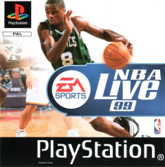 NBA Live 99 for the Sony PlayStation Front Cover Box Scan