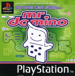 No One Can Stop... Mr. Domino for the Sony PlayStation Front Cover Box Scan