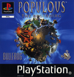 Populous: The Beginning for the Sony PlayStation Front Cover Box Scan