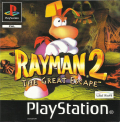 Rayman 2: The Great Escape for the Sony PlayStation Front Cover Box Scan