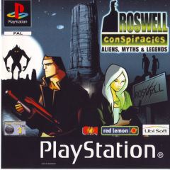 Roswell Conspiracies for the Sony PlayStation Front Cover Box Scan