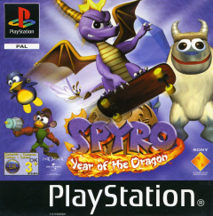 Spyro: Year of the Dragon for the Sony PlayStation Front Cover Box Scan