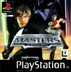 Star Wars: Masters of Teräs Käsi for the Sony PlayStation Front Cover Box Scan